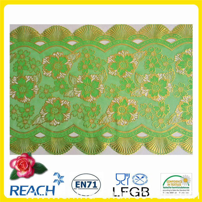 Vinyl Gold/Silver Lace Table Runners